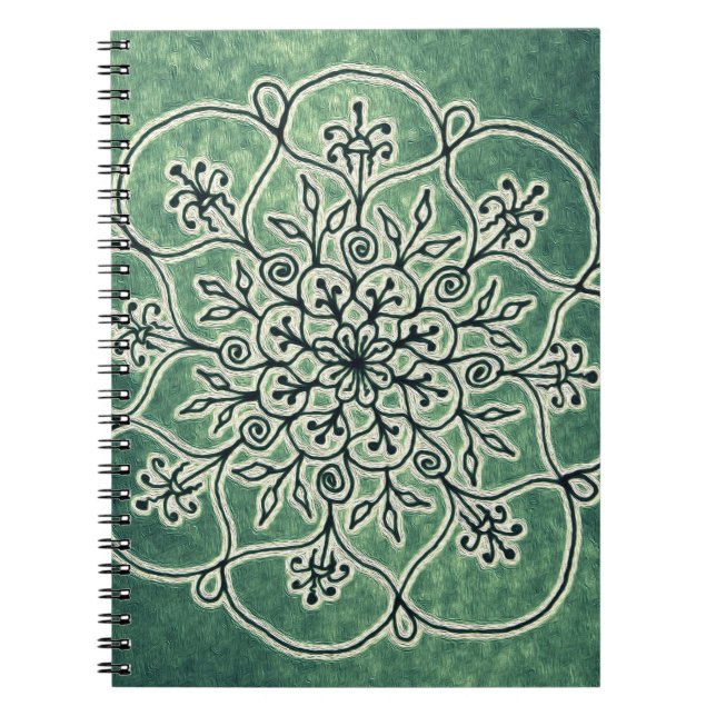 Caderno Espiral Musgo de madeira do sprite (Frente)