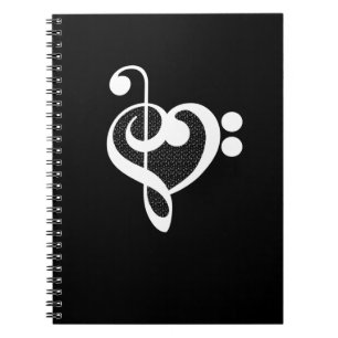 Caderno Espiral Music Heart - I Love Music