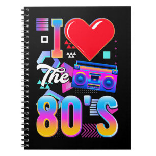 Caderno Espiral Music Radio dos anos 80 Love 80 Disco