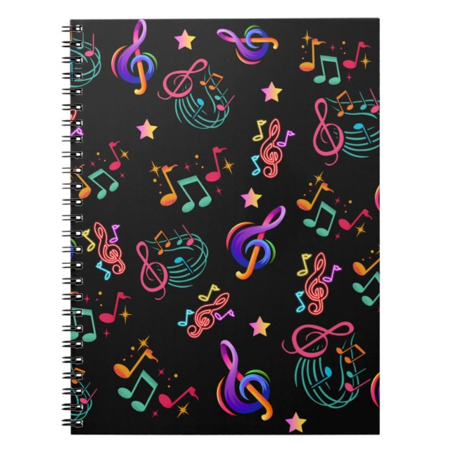 Caderno Espiral Música a cores (Frente)