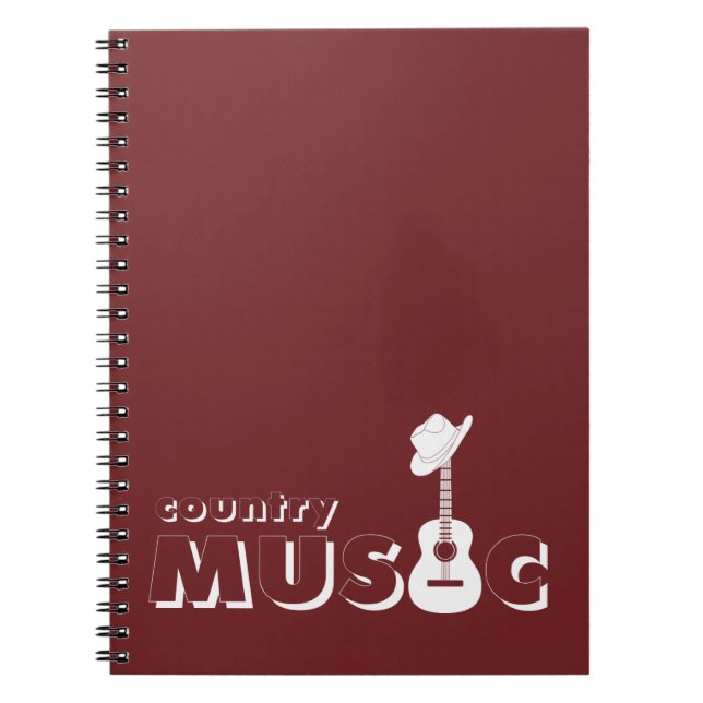 Caderno Espiral Música country (Frente)