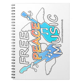 Caderno Espiral Música de Paz Livre
