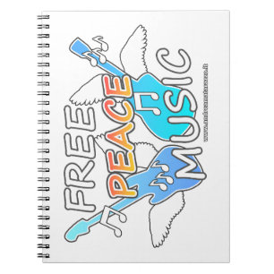 Caderno Espiral Música de Paz Livre