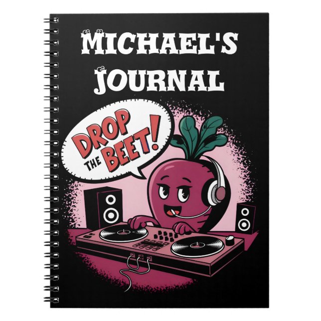 Caderno Espiral Música Divertida Larga A Beterraba (Frente)