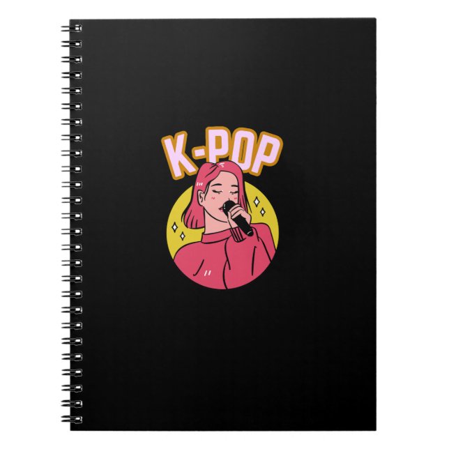 Caderno Espiral Música do K-Pop (Frente)