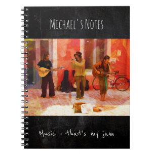 Caderno Espiral Música Esse é o meu Emperramento - Pintura de M