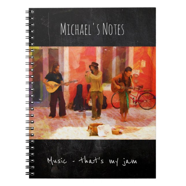 Caderno Espiral Música Esse é o meu Emperramento - Pintura de Músi (Frente)