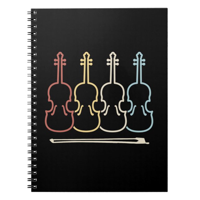 Caderno Espiral Música Musical Violin (Frente)