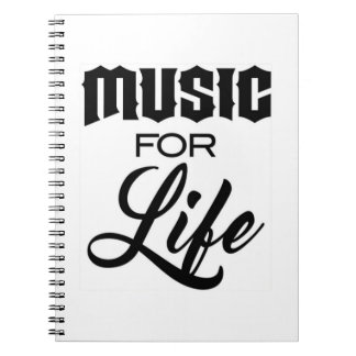 Caderno Espiral Música Para O Livro De Notas De Vida