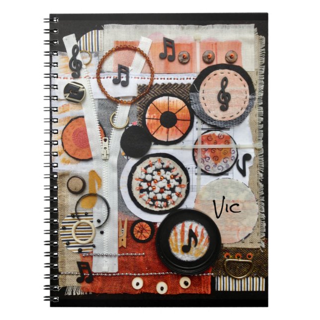 Caderno Espiral Música personalizada (Frente)