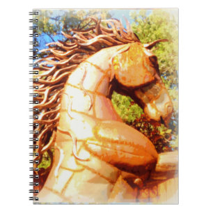 Caderno Espiral mustang stallion