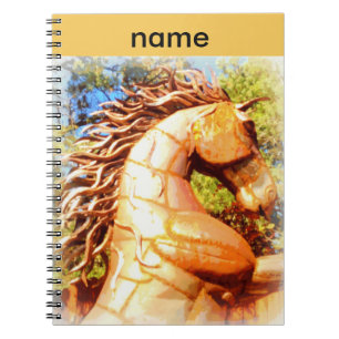 Caderno Espiral mustang stallion
