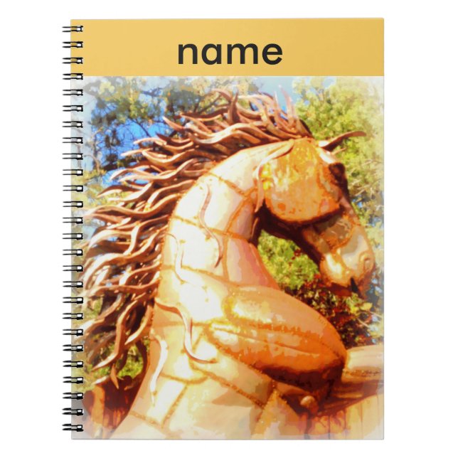 Caderno Espiral mustang stallion (Frente)