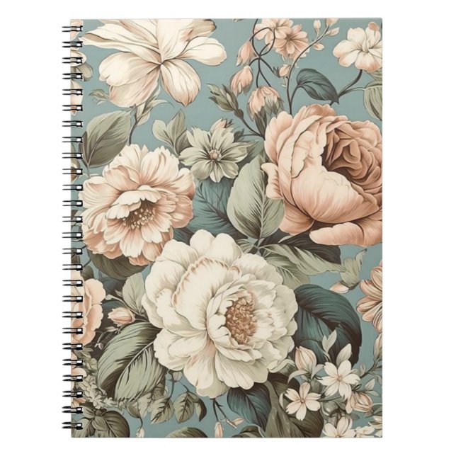 Caderno Espiral Muted Botanical Dream (Frente)