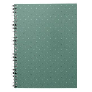 Caderno Espiral Muted turquoise simple geometric pattern.