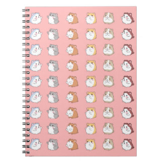Caderno Espiral My Adorable Hamster Friends: A Cute Pink Notebook 