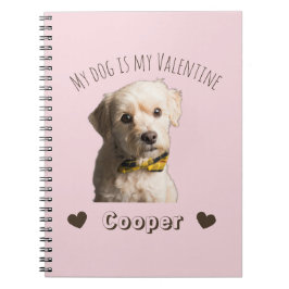 Caderno Espiral My Dog Is My Valentine – Personalized Pet