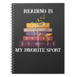Caderno Espiral My favorite sport is reading