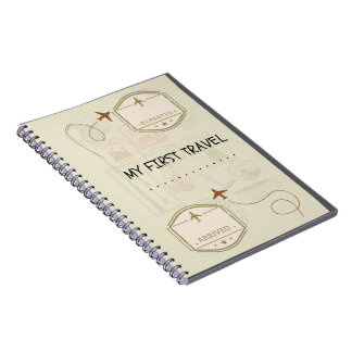 Caderno Espiral my first travel