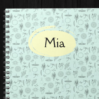 Caderno Espiral Mystic Nature Symbols Notebook - Lotus, Velas