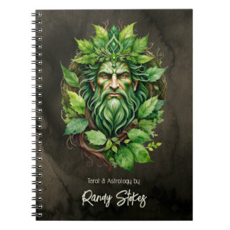 Caderno Espiral Mystical Celtic Greenman Divine Natureza Masculina