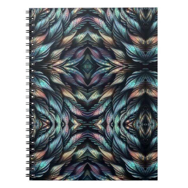 Caderno Espiral Mythical Feathers (Frente)