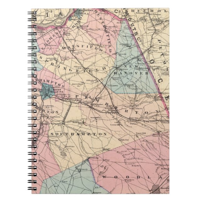 Caderno Espiral N Burlington County, NJ (Frente)