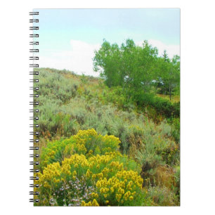 Caderno Espiral Na colina, grande parque nacional.