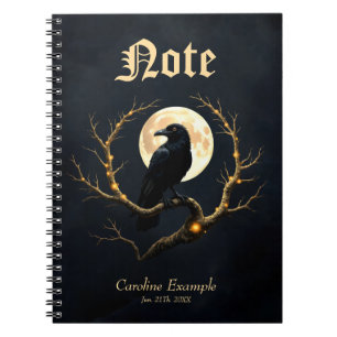 Caderno Espiral Na Escuridão da Noite – O Silêncio da Lua