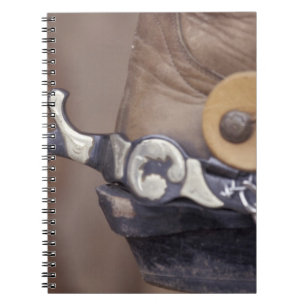 Caderno Espiral NA, EUA, Texas, bota de vaqueiro de Lubbock e