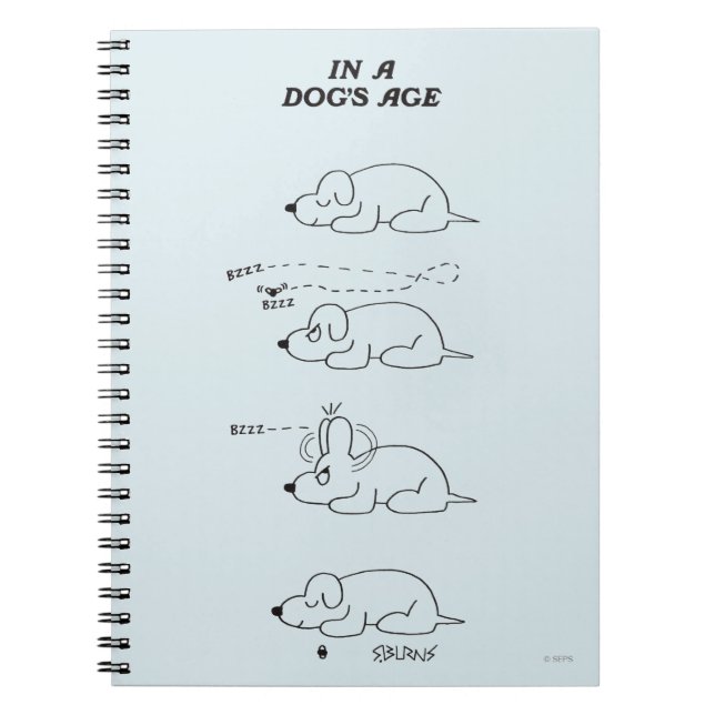 Caderno Espiral Na idade de um cão (Frente)
