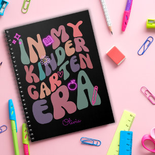 Caderno Espiral Na minha era do jardim de infância, retrato do neo