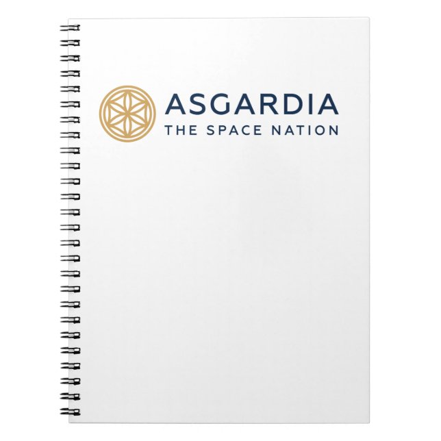 Caderno Espiral Nação Espacial Asgardia - Notebook (Frente)