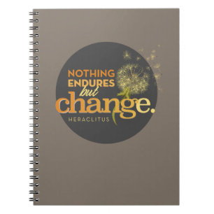 Caderno Espiral Nada Consiste, Mas Mudar Diário