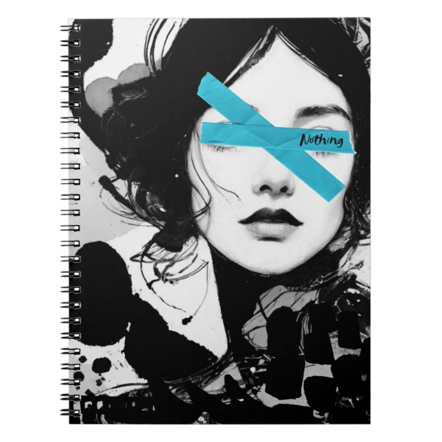 Caderno Espiral Nada | Diário para notebook (Frente)