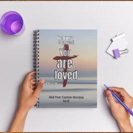 Caderno Espiral "Nada mudou, você é amado" Diário