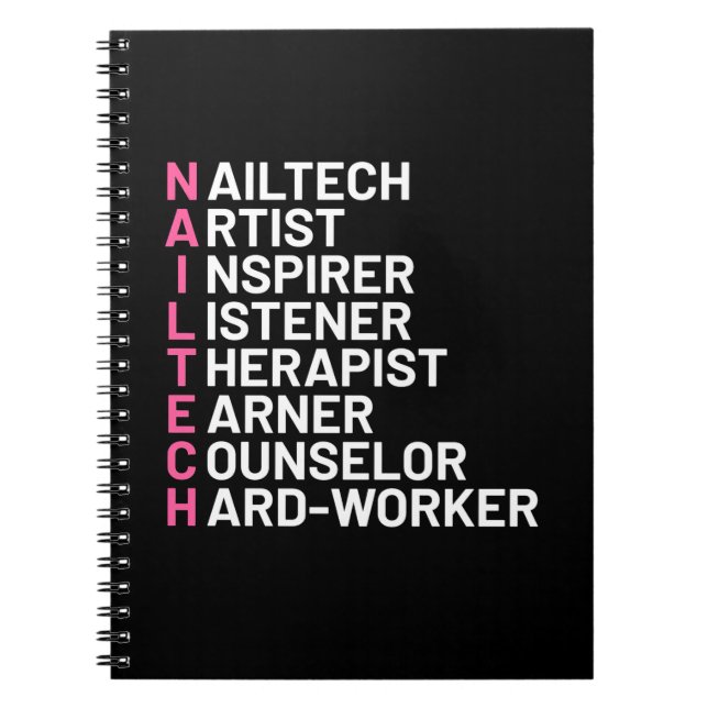 Caderno Espiral Nail Artist Inspirer (Frente)