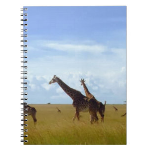 Caderno Espiral Nairobi National Park Girafas