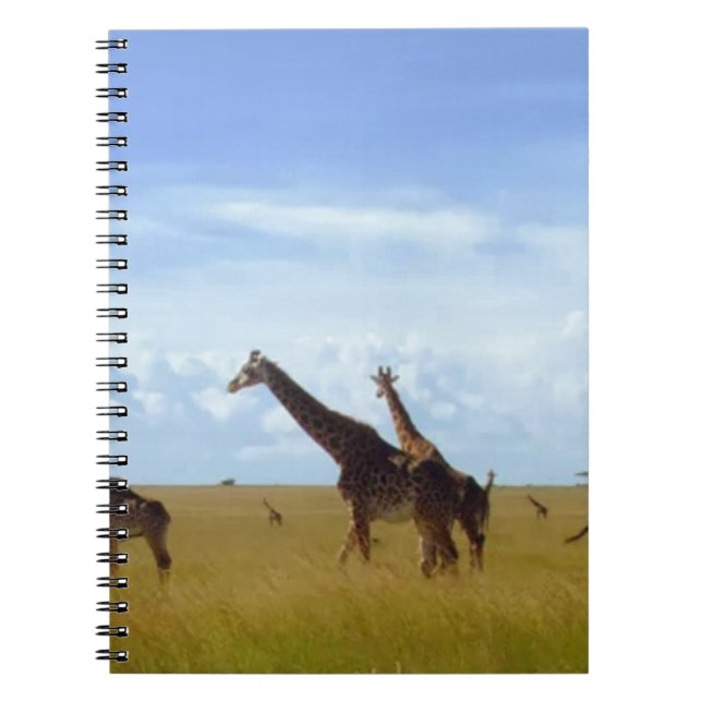Caderno Espiral Nairobi National Park Girafas (Frente)