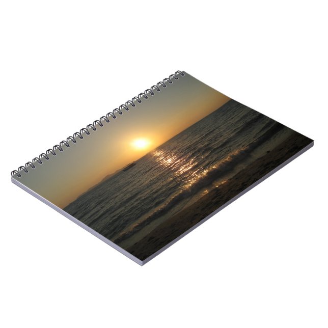 Caderno Espiral Naklua Beach Sunset. Pattaya, Chonburi, Tailândia (Left Side)