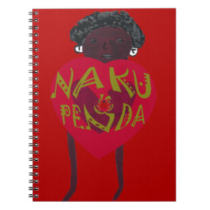 Caderno Espiral Nakupenda Sana Art Impressão Swahili Design