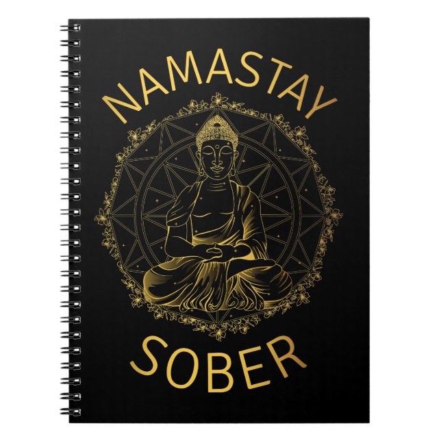 Caderno Espiral Namastay Sober II (Frente)