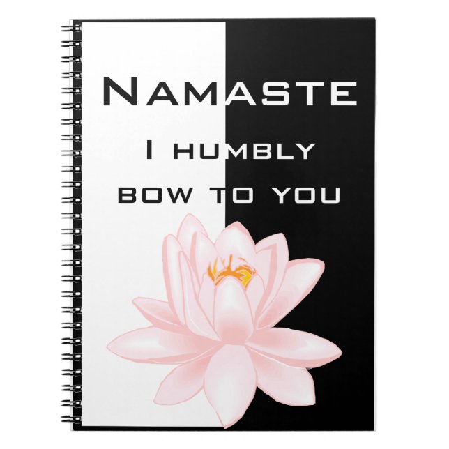 Caderno Espiral Namaste com símbolo do OM (Frente)