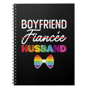 Caderno Espiral Namorado Noivo Marido Casamento Gay Noivo LGBTQ