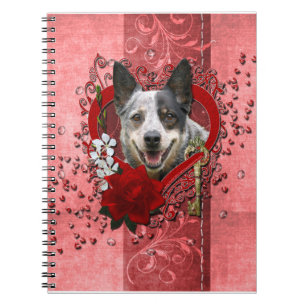 Caderno Espiral Namorados - chave a meu coração - cão australia