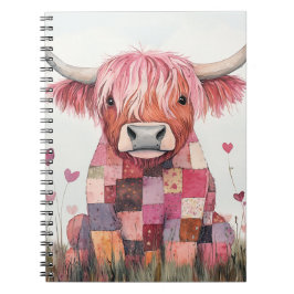 Caderno Espiral Namorados de Vaca Highland