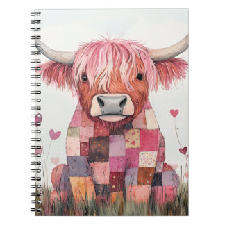 Caderno Espiral Namorados de Vaca Highland