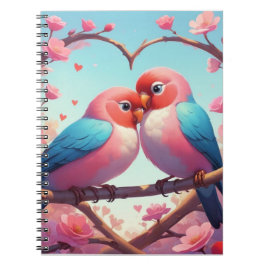 Caderno Espiral Namorados Lovebird