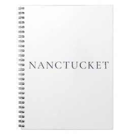 Caderno Espiral Nantucket Notebook | Diário Costeiro Préppy