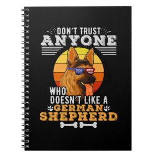 Caderno Espiral Não confie em ninguém que não gosta de um German s